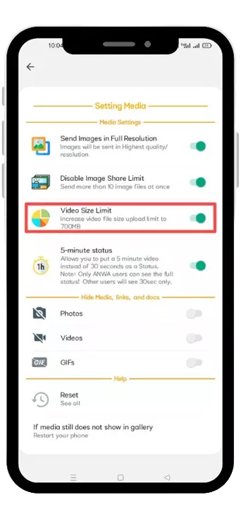 AN WhatsApp+4 APK Send Large Files Feature Image
